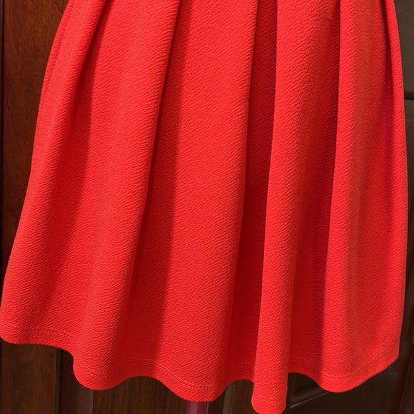 Just me Dress mini skater style Halter dress sleeveless Orange NWOT Sz S - Picture 5 of 14